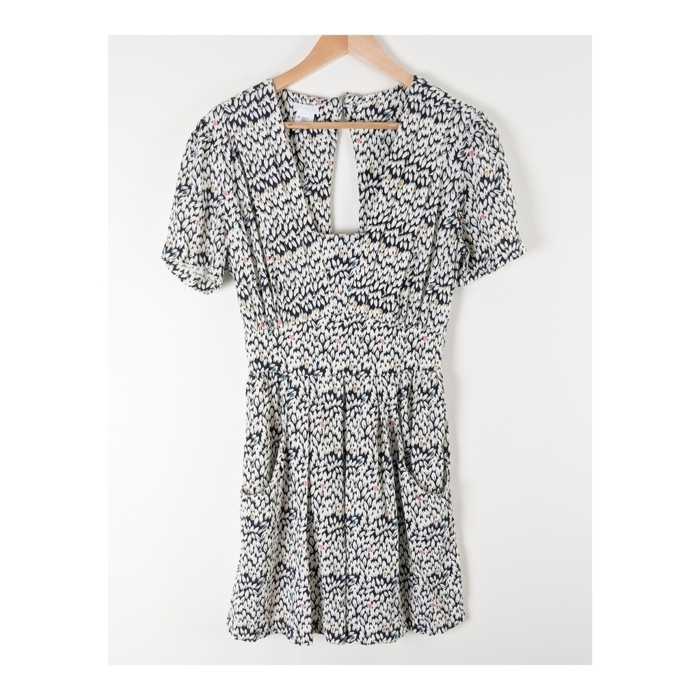 Urban Outfitters Women's Cooperative Open Back Mini Dress Women's M Black/White - Picture 1 of 7